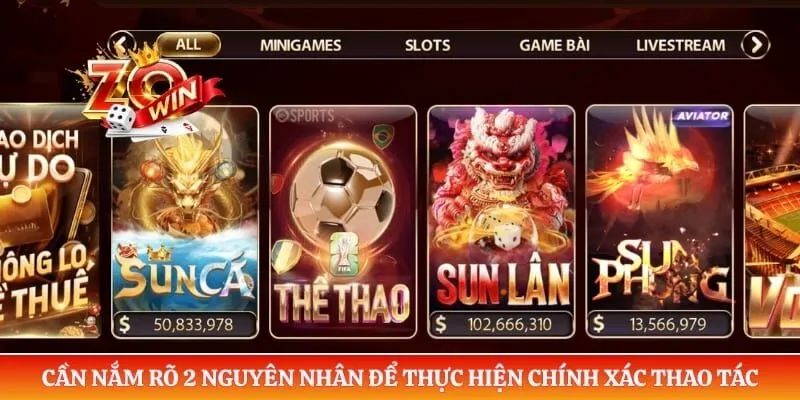 Cần nắm rõ 2 nguyên nhân để thực hiện chính xác thao tác