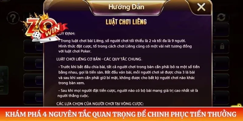 Khám phá 4 nguyên tắc quan trọng để chinh phục tiền thưởng trong liêng