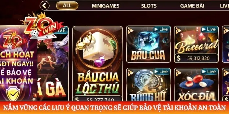 Nắm vững các lưu ý quan trọng sẽ giúp bảo vệ tài khoản an toàn