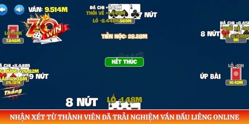 Nhận xét từ thành viên đã trải nghiệm ván đấu liêng online