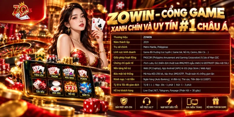 Tổng quan ZOWIN - Cổng game xanh chín và uy tín #1 châu Á